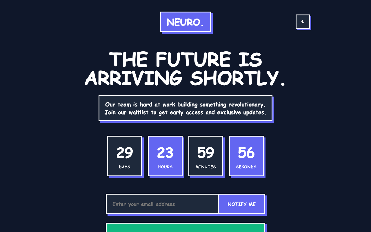 NEURO. template preview